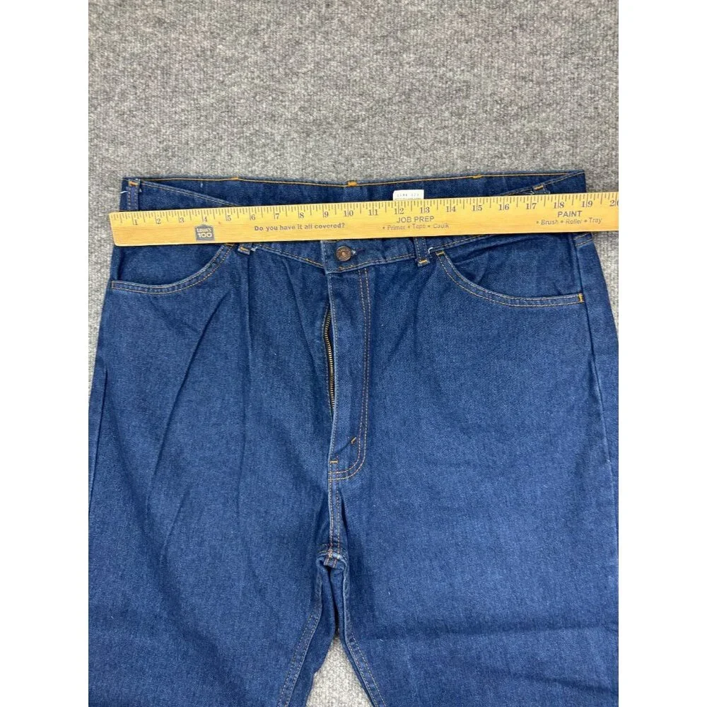 Vintage Levi's 841 Orange Tab Jeans Men's W40 x L30‎ Dark Blue 70s Work Pant
